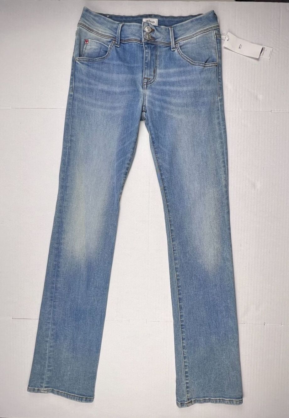 Hudson Beth Baby Boot Jeans Womens 28 Blue Bootcut Stretch Flap Pocket NWT